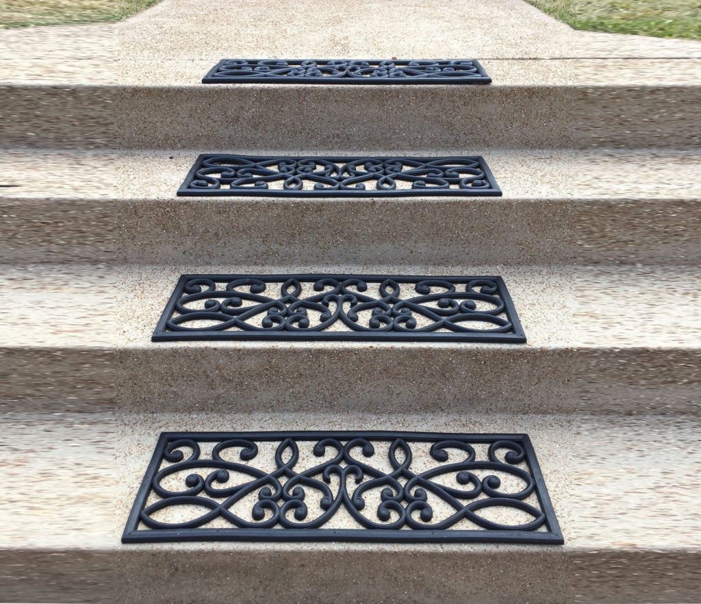 Rubber Scrollwork Stair Tread