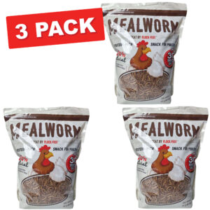 3 Pack 30 oz Bag Dried Mealworms